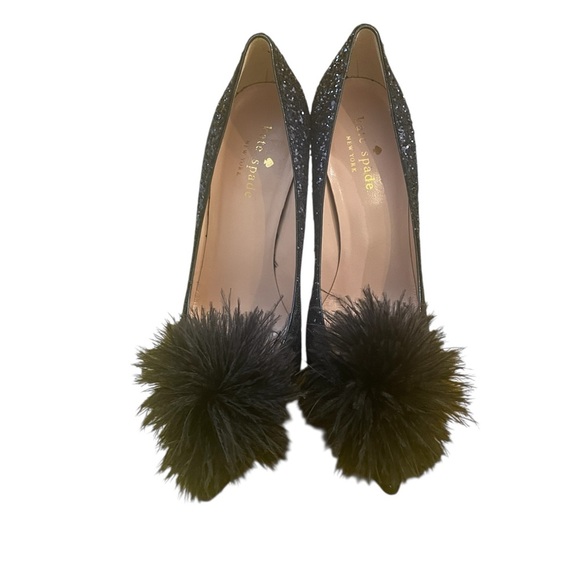 Kate Spade Navy glitter pumps,size 6 EUC - Picture 2 of 6